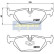 Kit de plaquettes de frein, frein à disque PP-0105AF Japanparts, Vignette 2