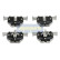 Kit de plaquettes de frein, frein à disque PP-0108AF Japanparts