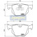 Kit de plaquettes de frein, frein à disque PP-0108AF Japanparts, Vignette 2
