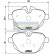 Kit de plaquettes de frein, frein à disque PP-0112AF Japanparts, Vignette 2