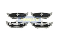 Kit de plaquettes de frein, frein à disque PP-016AF Japanparts