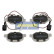 Kit de plaquettes de frein, frein à disque PP-0200AF Japanparts
