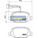 Kit de plaquettes de frein, frein à disque PP-0200AF Japanparts, Vignette 2
