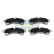 Kit de plaquettes de frein, frein à disque PP-0219AF Japanparts