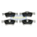 Kit de plaquettes de frein, frein à disque PP-0511AF Japanparts