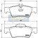 Kit de plaquettes de frein, frein à disque PP-0511AF Japanparts, Vignette 2