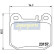 Kit de plaquettes de frein, frein à disque PP-0519AF Japanparts, Vignette 2