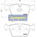 Kit de plaquettes de frein, frein à disque PP-0520AF Japanparts, Vignette 2