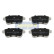 Kit de plaquettes de frein, frein à disque PP-0703AF Japanparts