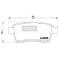 Kit de plaquettes de frein, frein à disque PP-0703AF Japanparts, Vignette 2