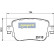 Kit de plaquettes de frein, frein à disque PP-0900AF Japanparts, Vignette 2