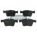 Kit de plaquettes de frein, frein à disque PP-0906AF Japanparts