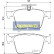 Kit de plaquettes de frein, frein à disque PP-0906AF Japanparts, Vignette 2