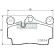 Kit de plaquettes de frein, frein à disque PP-0918AF Japanparts, Vignette 2