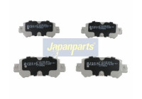 Kit de plaquettes de frein, frein à disque PP-313AF Japanparts