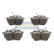 Kit de plaquettes de frein, frein à disque PP-507AF Japanparts, Vignette 2