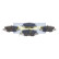 Kit de plaquettes de frein, frein à disque PP-901AF Japanparts