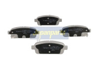Kit de plaquettes de frein, frein à disque PP-W05AF Japanparts