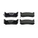 Kit de plaquettes de frein, frein à disque PREMIER ECO FRICTION FDB1012 Ferodo, Vignette 3
