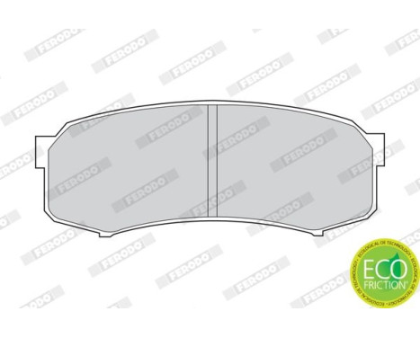 Kit de plaquettes de frein, frein à disque PREMIER ECO FRICTION FDB1021 Ferodo, Image 3