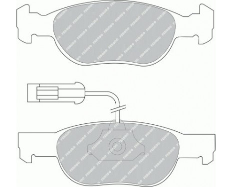 Kit de plaquettes de frein, frein à disque PREMIER ECO FRICTION FDB1040 Ferodo, Image 2