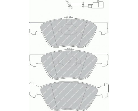 Kit de plaquettes de frein, frein à disque PREMIER ECO FRICTION FDB1052 Ferodo, Image 2