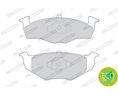 Kit de plaquettes de frein, frein à disque PREMIER ECO FRICTION FDB1054 Ferodo, Image 4