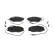 Kit de plaquettes de frein, frein à disque PREMIER ECO FRICTION FDB1063 Ferodo, Vignette 3
