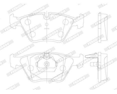 Kit de plaquettes de frein, frein à disque PREMIER ECO FRICTION FDB1073 Ferodo, Image 5