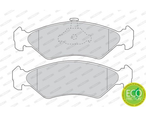 Kit de plaquettes de frein, frein à disque PREMIER ECO FRICTION FDB1082 Ferodo, Image 3