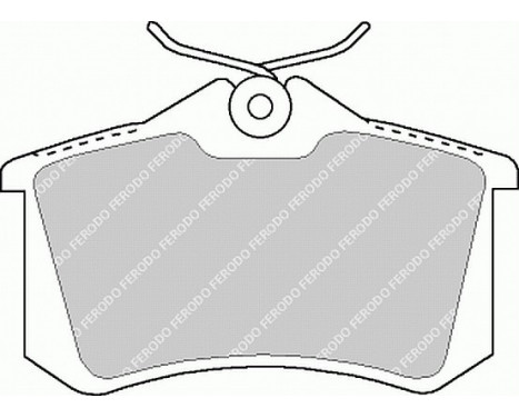Kit de plaquettes de frein, frein à disque PREMIER ECO FRICTION FDB1083 Ferodo, Image 2