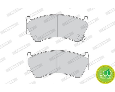 Kit de plaquettes de frein, frein à disque PREMIER ECO FRICTION FDB1091 Ferodo, Image 4