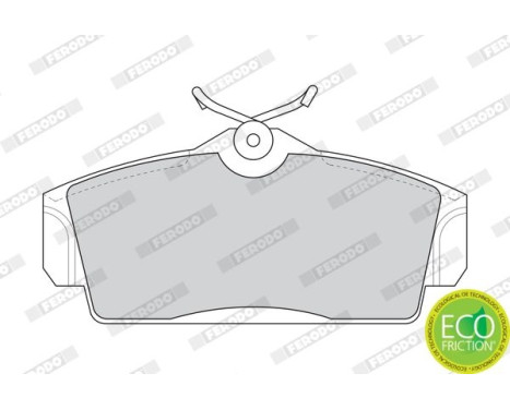 Kit de plaquettes de frein, frein à disque PREMIER ECO FRICTION FDB1096 Ferodo, Image 4