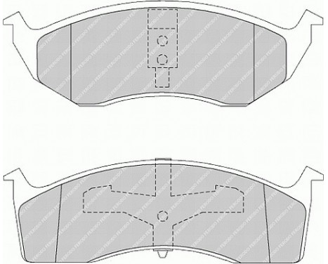 Kit de plaquettes de frein, frein à disque PREMIER ECO FRICTION FDB1098 Ferodo, Image 2