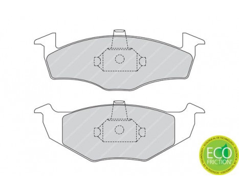 Kit de plaquettes de frein, frein à disque PREMIER ECO FRICTION FDB1101 Ferodo, Image 3