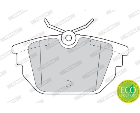 Kit de plaquettes de frein, frein à disque PREMIER ECO FRICTION FDB1113 Ferodo, Image 3