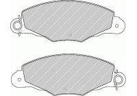 Kit de plaquettes de frein, frein à disque PREMIER ECO FRICTION FDB1114 Ferodo