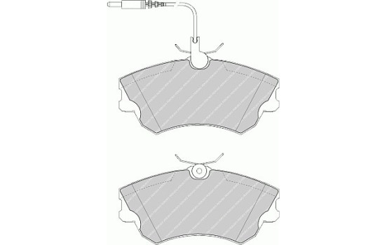 Kit de plaquettes de frein, frein à disque PREMIER ECO FRICTION FDB1124 Ferodo, Image 2