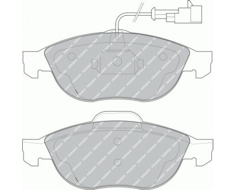 Kit de plaquettes de frein, frein à disque PREMIER ECO FRICTION FDB1134 Ferodo, Image 2