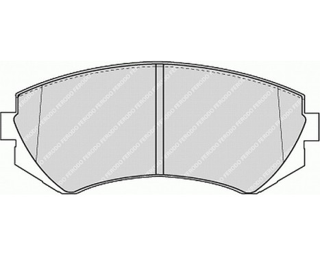 Kit de plaquettes de frein, frein à disque PREMIER ECO FRICTION FDB1166 Ferodo, Image 2