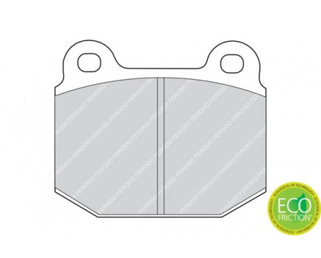 Kit de plaquettes de frein, frein à disque PREMIER ECO FRICTION FDB1282 Ferodo, Image 2