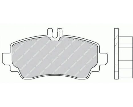 Kit de plaquettes de frein, frein à disque PREMIER ECO FRICTION FDB1303 Ferodo, Image 2