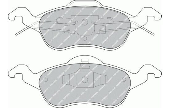 Kit de plaquettes de frein, frein à disque PREMIER ECO FRICTION FDB1318 Ferodo, Image 2