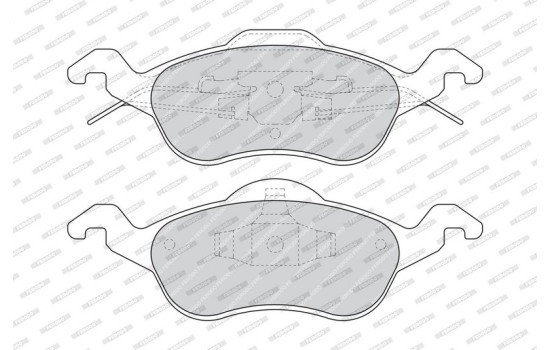 Kit de plaquettes de frein, frein à disque PREMIER ECO FRICTION FDB1318 Ferodo, Image 4