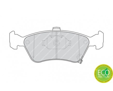 Kit de plaquettes de frein, frein à disque PREMIER ECO FRICTION FDB1321 Ferodo, Image 3