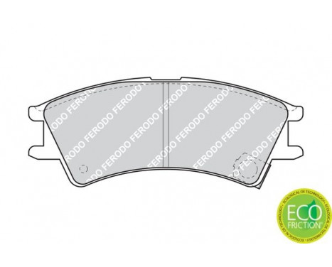 Kit de plaquettes de frein, frein à disque PREMIER ECO FRICTION FDB1326 Ferodo, Image 3