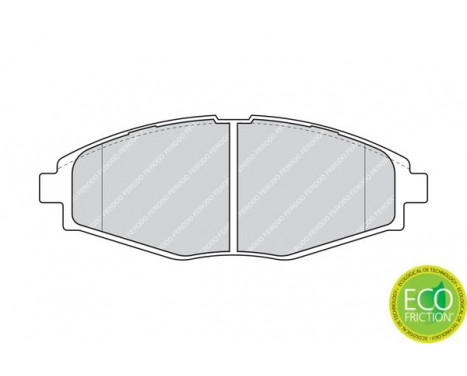 Kit de plaquettes de frein, frein à disque PREMIER ECO FRICTION FDB1337 Ferodo, Image 3