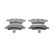 Kit de plaquettes de frein, frein à disque PREMIER ECO FRICTION FDB1370 Ferodo, Vignette 3