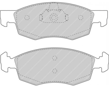 Kit de plaquettes de frein, frein à disque PREMIER ECO FRICTION FDB1376 Ferodo, Image 2