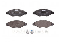 Kit de plaquettes de frein, frein à disque PREMIER ECO FRICTION FDB1378 Ferodo